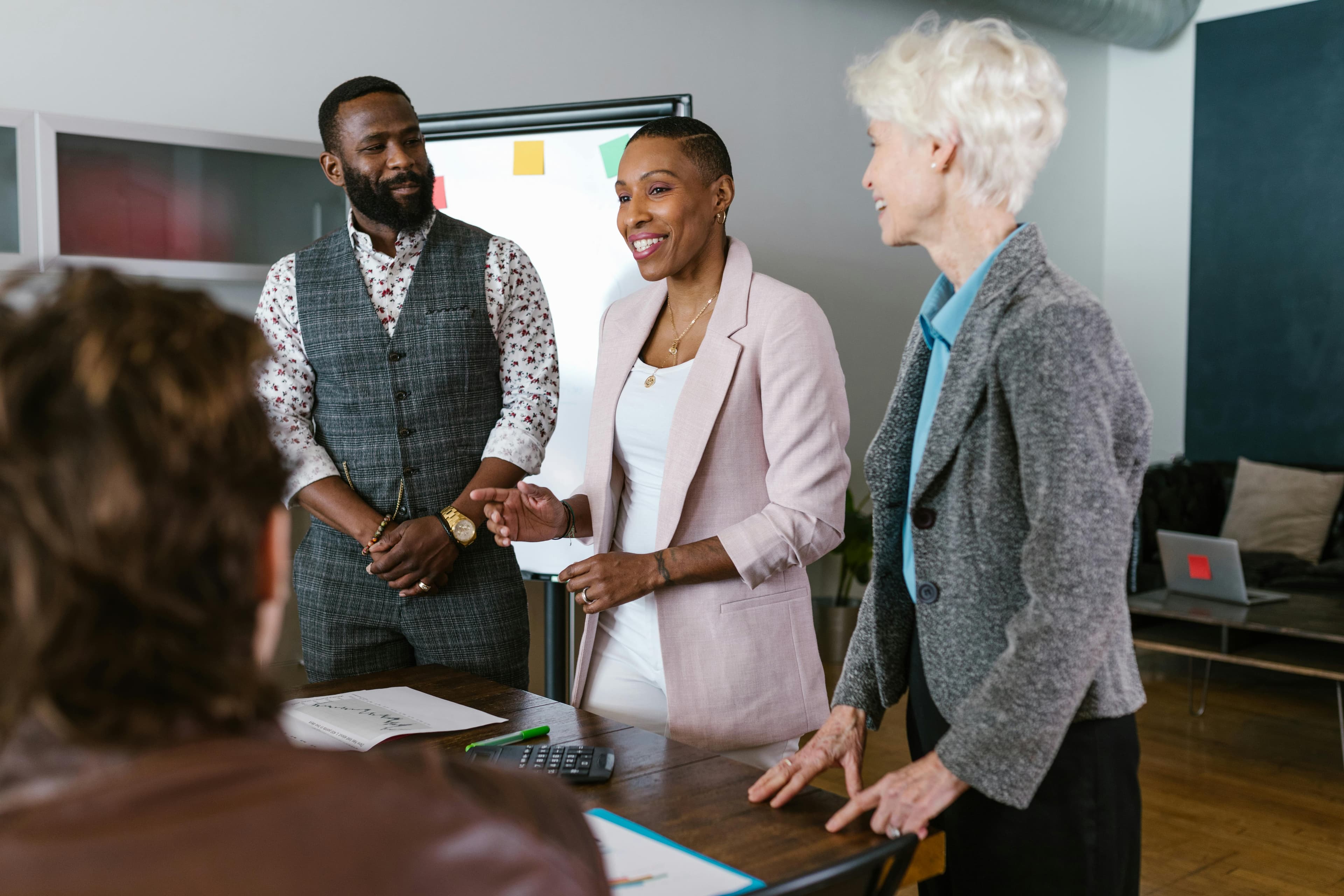 Insurance advisors in a strategy meeting